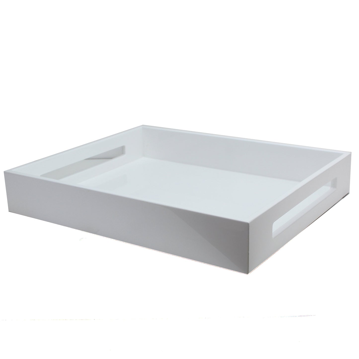 Lacquered White Tray