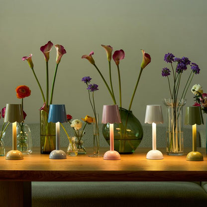 Scallop LED Lamp White 28cm