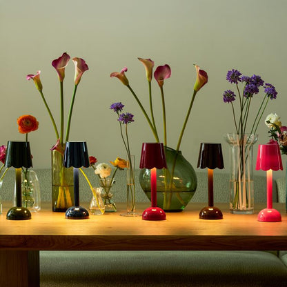 Scallop LED Lamp Navy 28cm