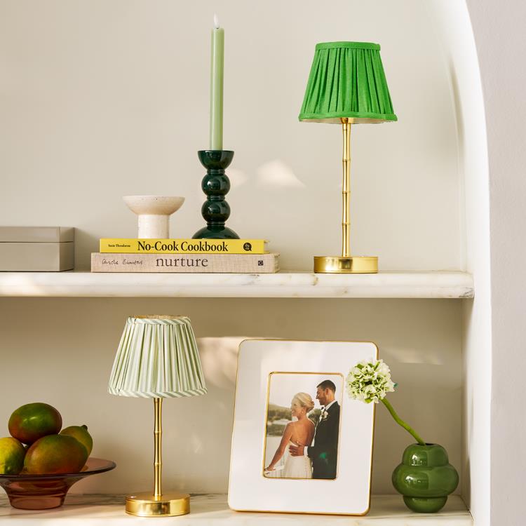 Bamboo Lamp Base Matt Gold 30cm