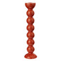 Extra Tall Orange Bobbin Candlestick - 33cm