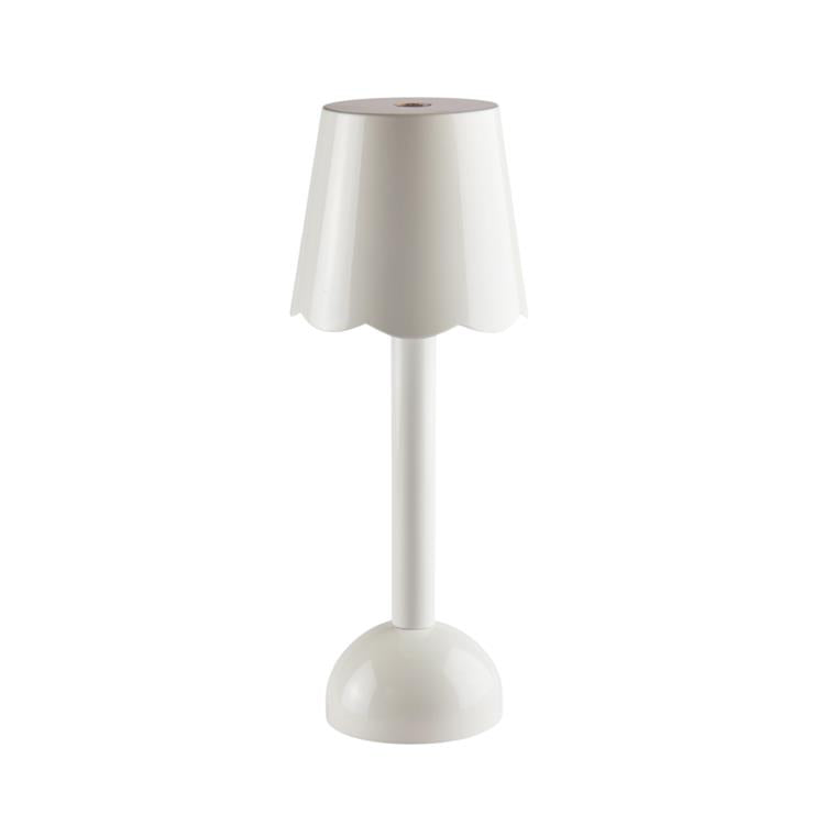 Scallop LED Lamp White 28cm
