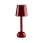 Scallop LED Lamp Burgundy 28cm
