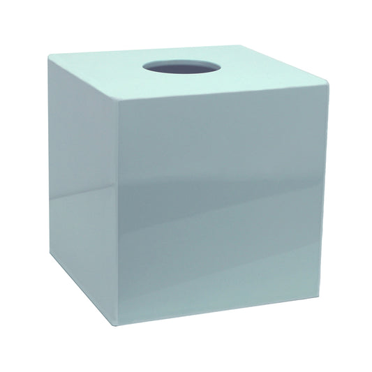 Powder Blue Square Tissue Box