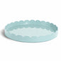 Eau de Nil Round Large Lacquered Scallop Tray