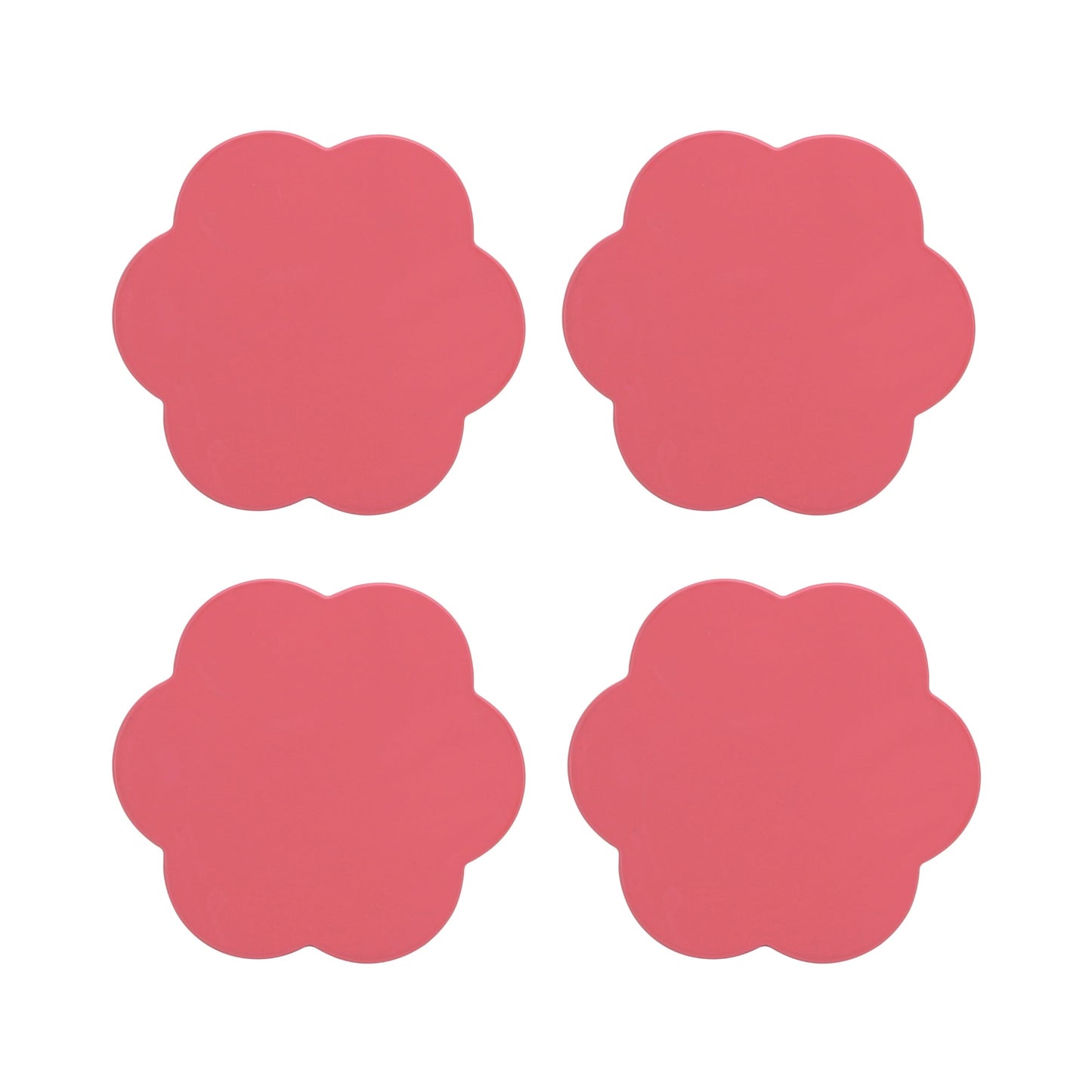 Watermelon Pink Coasters – Set of 4