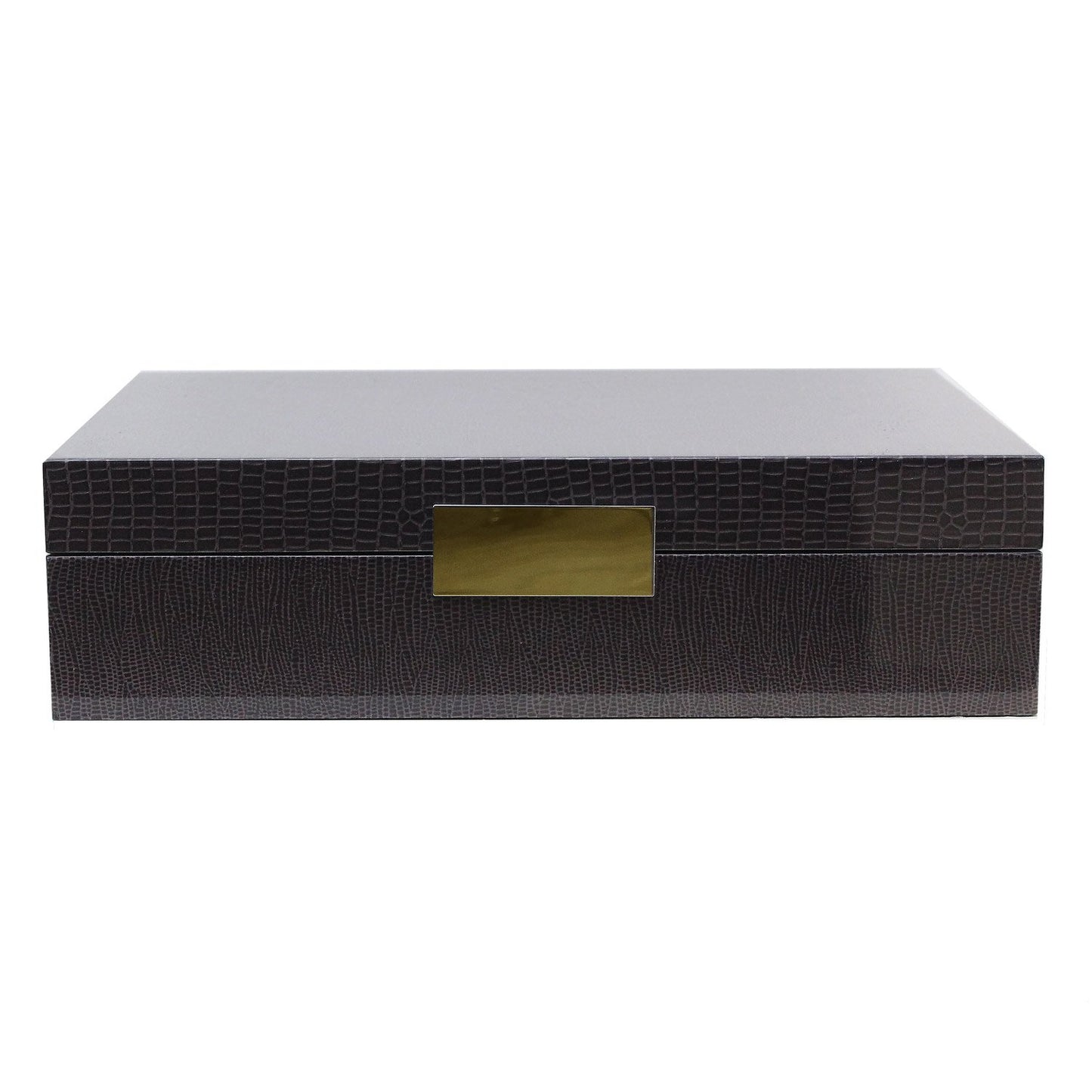 Large Brown Croc & Gold Glasses Box