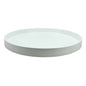 White Round Medium Lacquered Tray