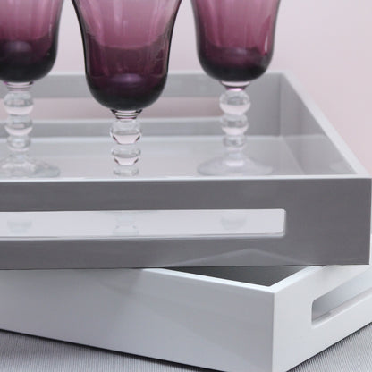 Lacquered White Tray