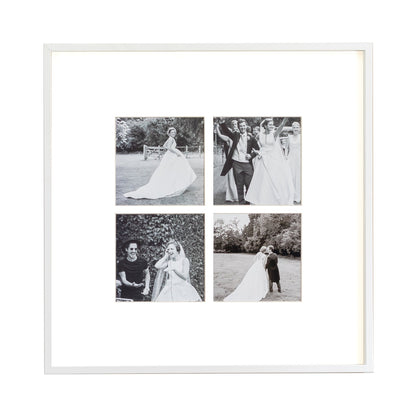 Single Aperture White Wall Hanging Frame