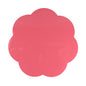 Watermelon Pink Large Scallop Lacquer Placemats – Set of 4